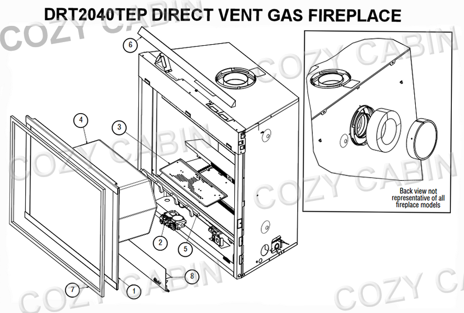 DIRECT VENT GAS FIREPLACE (DRT2040TEP) #DRT2040TEP